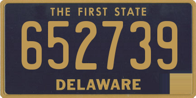 DE license plate 652739