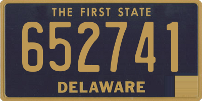 DE license plate 652741