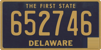 DE license plate 652746