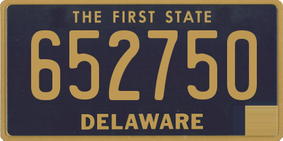 DE license plate 652750