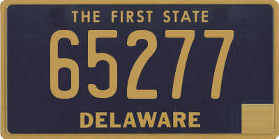 DE license plate 65277