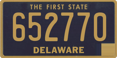 DE license plate 652770