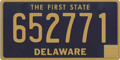 DE license plate 652771