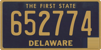 DE license plate 652774