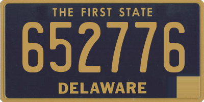DE license plate 652776