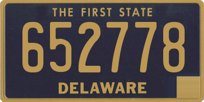 DE license plate 652778