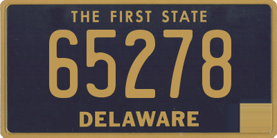 DE license plate 65278