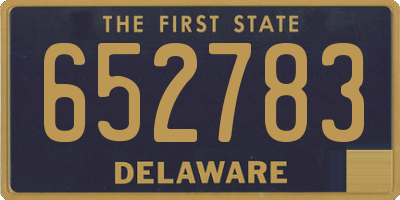 DE license plate 652783