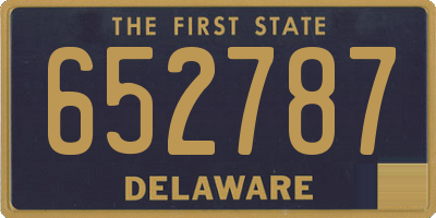DE license plate 652787