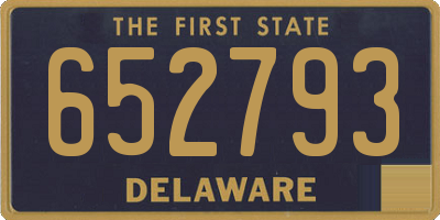 DE license plate 652793
