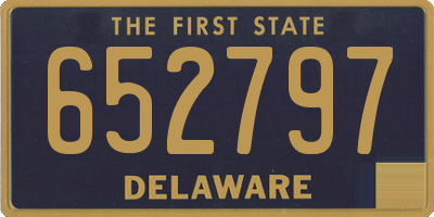 DE license plate 652797