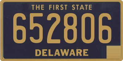 DE license plate 652806