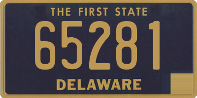 DE license plate 65281
