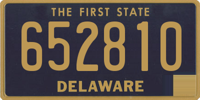DE license plate 652810