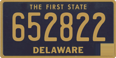 DE license plate 652822