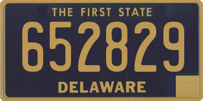 DE license plate 652829
