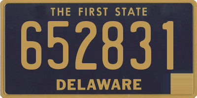 DE license plate 652831