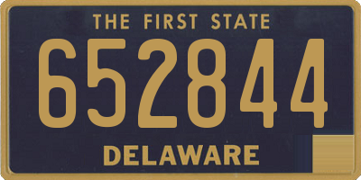 DE license plate 652844
