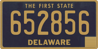 DE license plate 652856