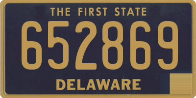 DE license plate 652869
