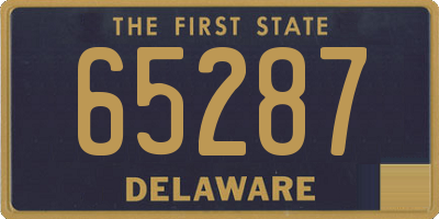 DE license plate 65287