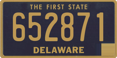 DE license plate 652871