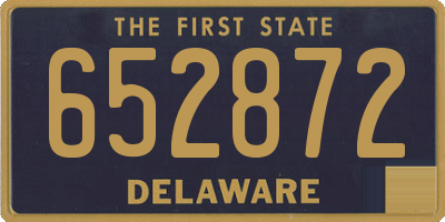DE license plate 652872