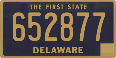 DE license plate 652877