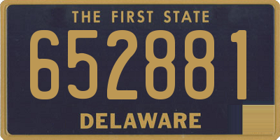 DE license plate 652881