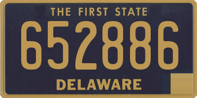 DE license plate 652886