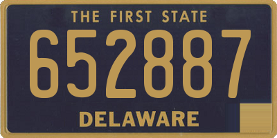 DE license plate 652887