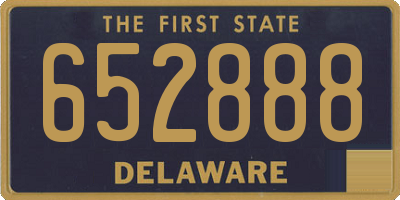 DE license plate 652888