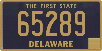DE license plate 65289