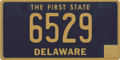 DE license plate 6529