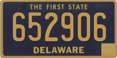 DE license plate 652906