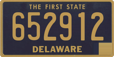 DE license plate 652912