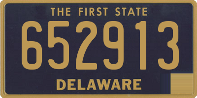DE license plate 652913