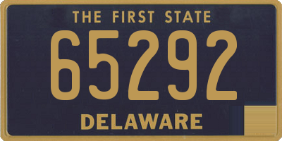 DE license plate 65292