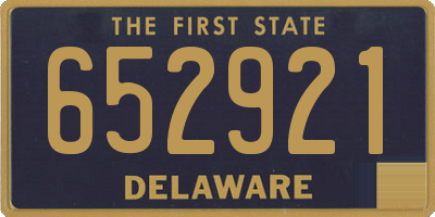 DE license plate 652921