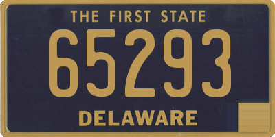 DE license plate 65293