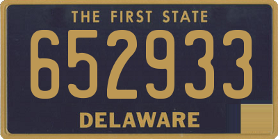 DE license plate 652933