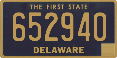 DE license plate 652940