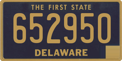 DE license plate 652950