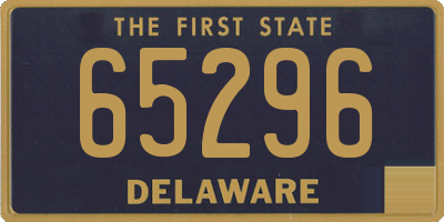 DE license plate 65296