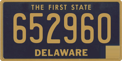 DE license plate 652960