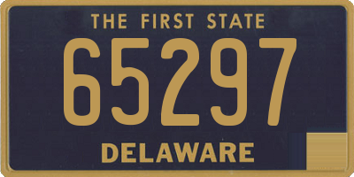 DE license plate 65297