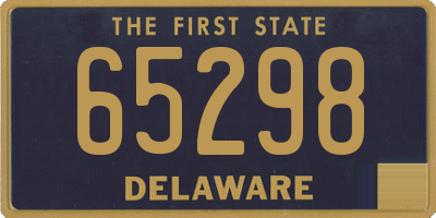 DE license plate 65298