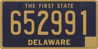 DE license plate 652991