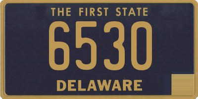 DE license plate 6530