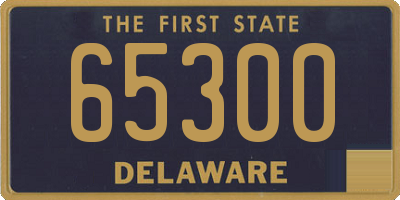 DE license plate 65300